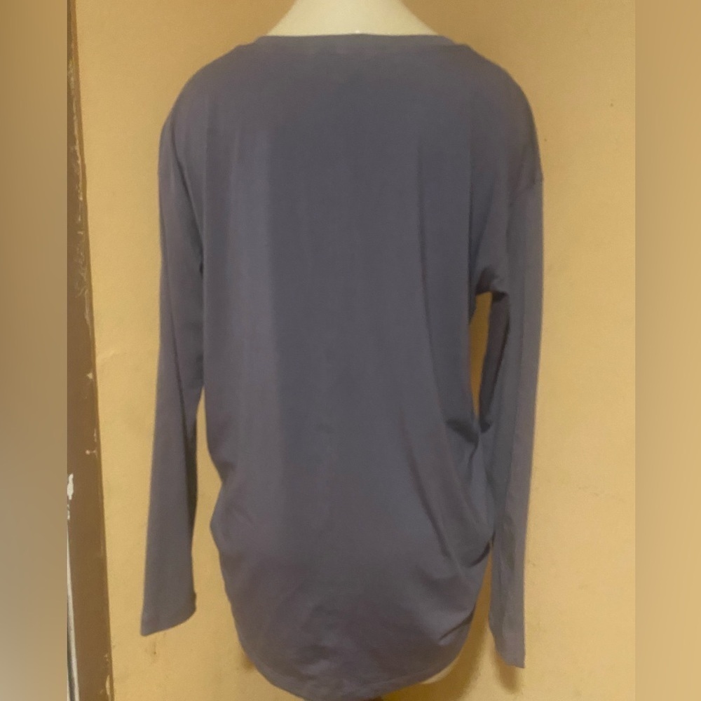 NWOT Athleta Gray Crossover Ruched Top - Picture 10 of 14
